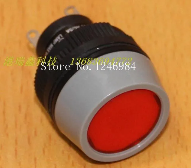 [SA]Indicator seat Taiwan DECA Progressive Alliance M22 round red lights waterproof seat D16PLV1-000--10pcs/lot