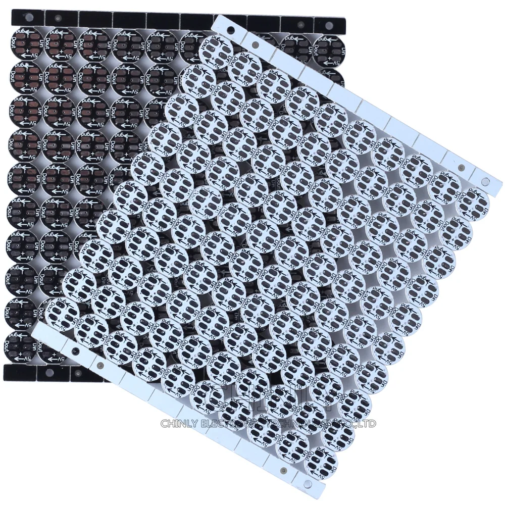 WS2812B Matrix 4-Pin WS2812 LED Chip & Heatsink 5V 5050 RGB WS2811 IC Built-in 10~1000pcs(100pcs/board)