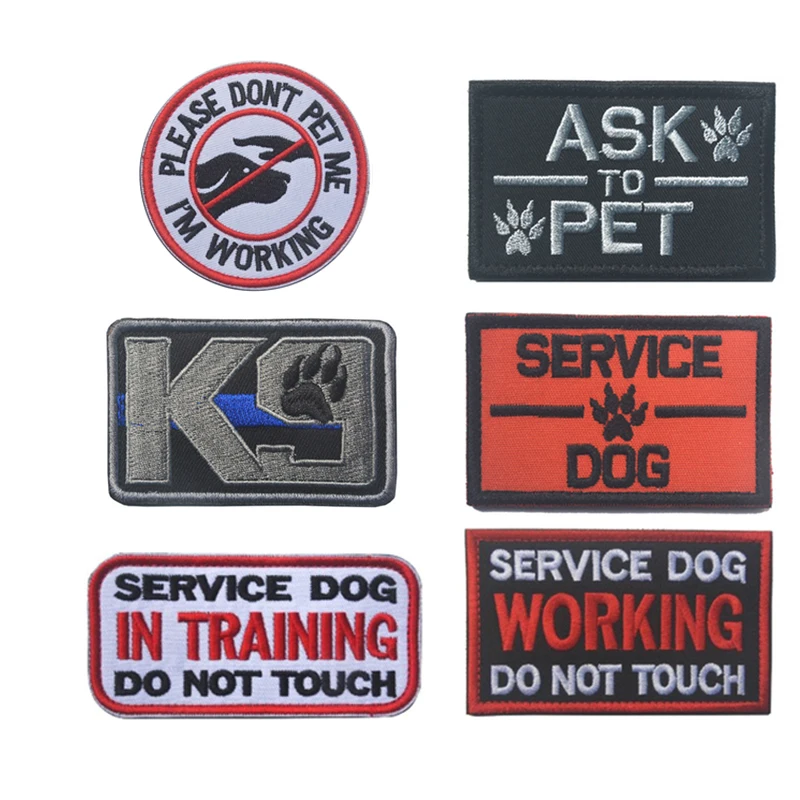 PTSD SERVICE DOG IN TRAINING DO NOT TOUCH Patches Working DOG THERAPY TRAINING dog Tactical k9 Vest Mesh Harness Badge