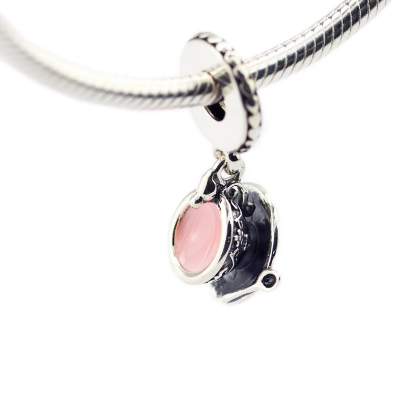 Beads for woman Enchanted Tea Cup Dangle Fit Charms Original Silver Bracelet & Necklace sterling silver Jewelry Bead