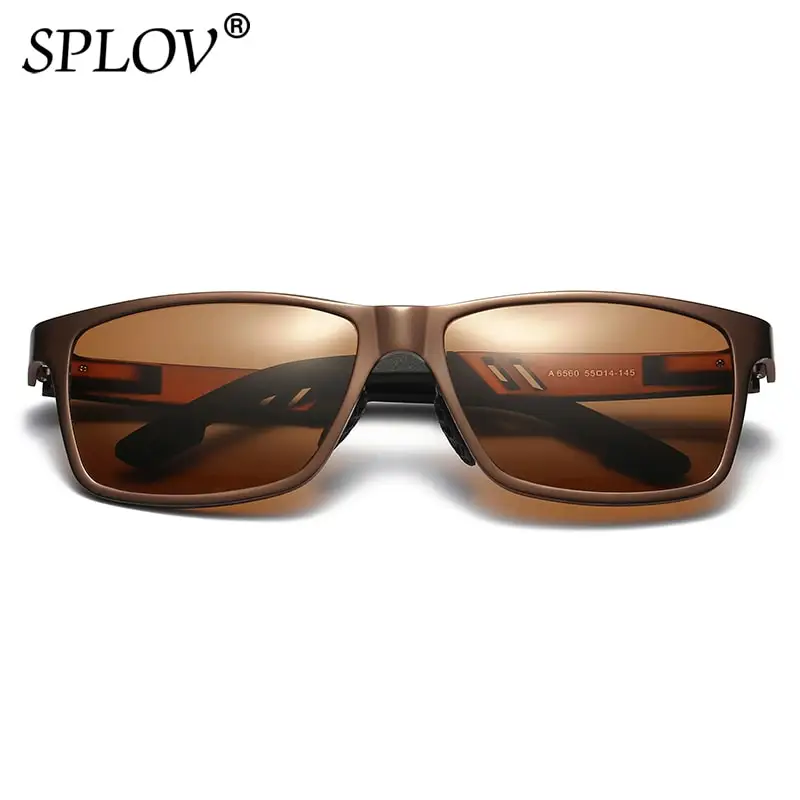 SPLOV Fashion Men Driving Sunglasses Women Polarized Lens Aluminium Magnesium Eyewear Gafas De Sol Hombre UV400