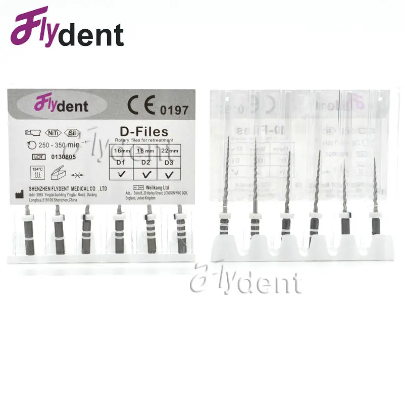 ฟันเครื่องมือทันตกรรม retreatment D ไฟล์โรตารี endodontic ไฟล์ endo มอเตอร์ไฟล์