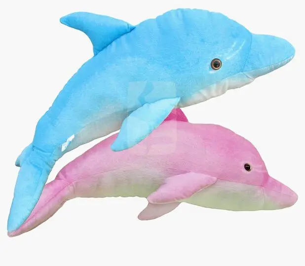 

high quality cartoon dolphin plush toy, soft throw pillow toy birthday gift h2969