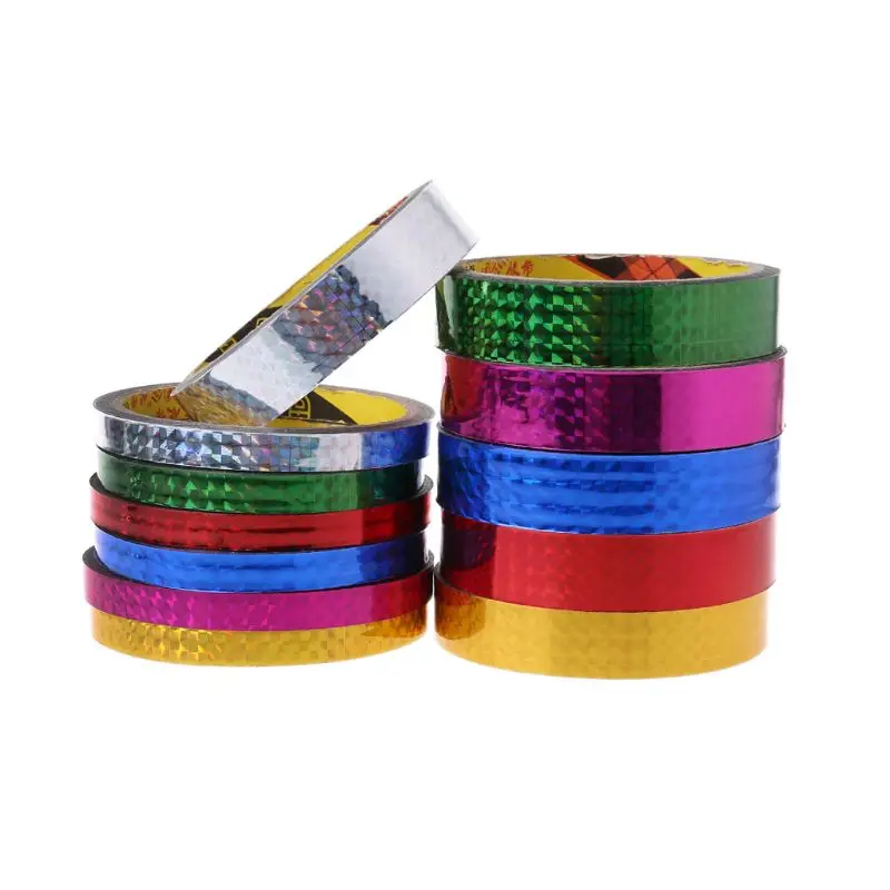 Rhythmic Gymnastics Decoration Holographic RG Prismatic Glitter Tape Hoops Stick