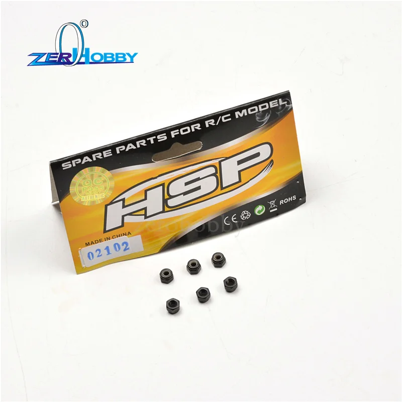 Nylon Nut M3 02102 HSP 1:10 Spare Parts For RC  94180 Car Promotional goods