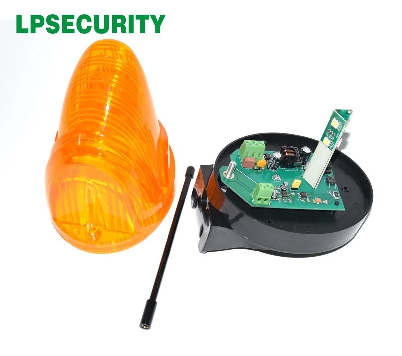 12V 24V 220v outdoor Antenna LED or Bulb Alarm Light Strobe Flashing Emergency Warning Lamp wall mount for Gate Opener no sound