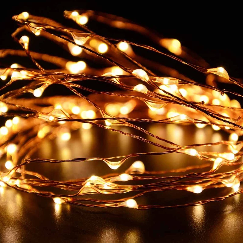 10M USB LED String Light Waterproof LED Copper Wire String Holiday Outdoor Fairy Lights For Christmas Party Wedding Decoration