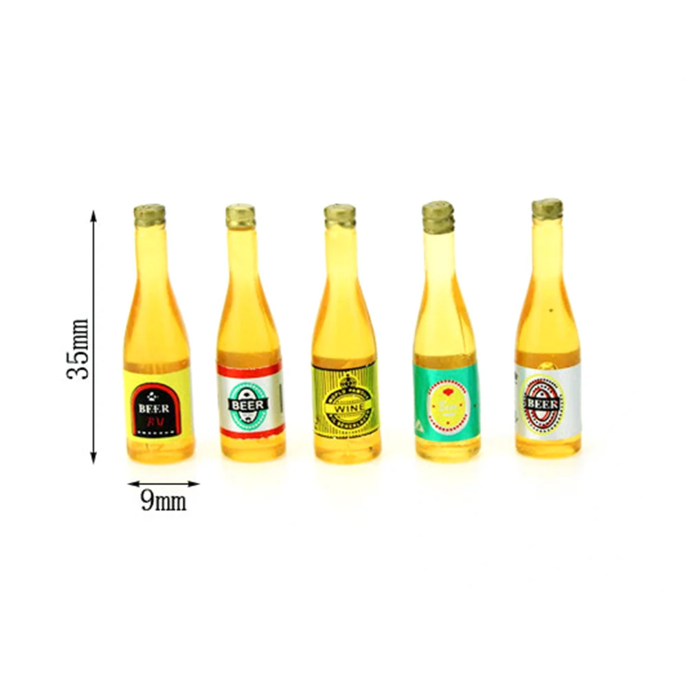 RC Car Accessories Decoration Mini Beer Wine Bottle  for 1/10 RC Rock Crawler Axial SCX10 TAMIYA C01 RC4WD D90 TF2 TRX4 Truck