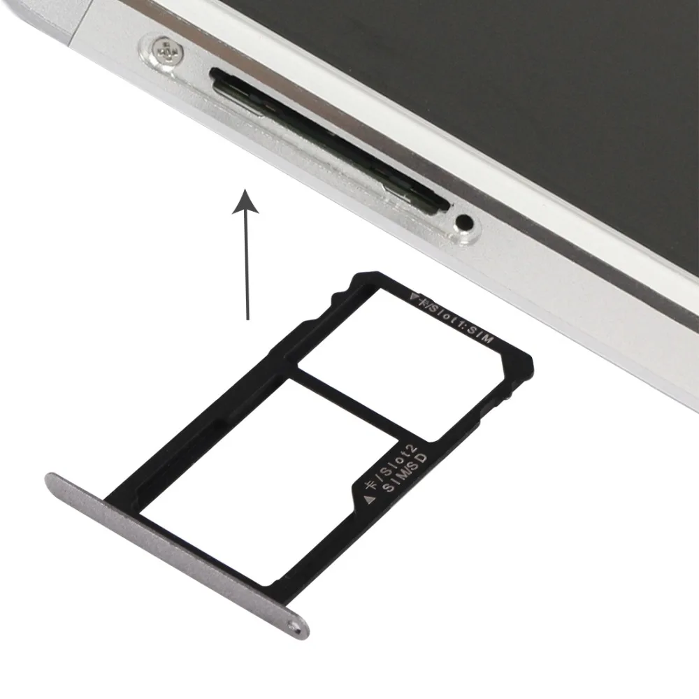 iPartsBuy New for Huawei Honor 7 Nano SIM Card Tray + Nano SIM / Micro SD Card Tray