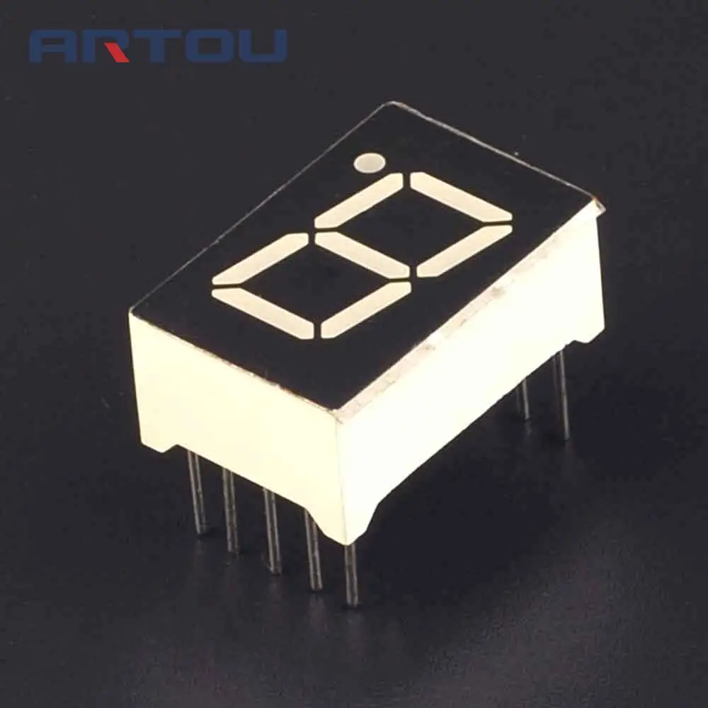 

5PCS Digital Tube 0.5 inch Red 1 Bit Common Shadow Digital Tube