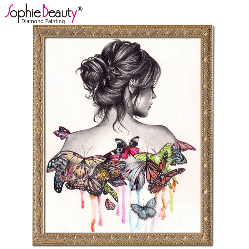 

Лидер продаж, новая Европа, 5d алмазная мозаика, картина «сделай сам», вышивка крестиком, модный кристалл, квадратная девушка, портрет, вышивка стразами