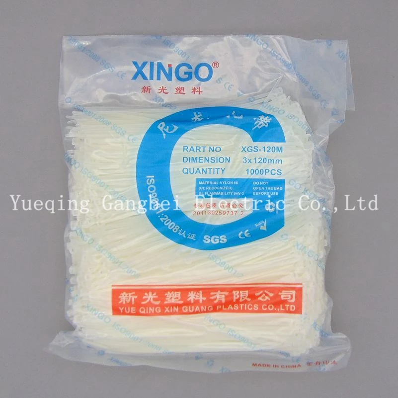 

Nylon cable ties XGS-120M 3x120 self-locking type cable ties of plastic strapping band beam line with