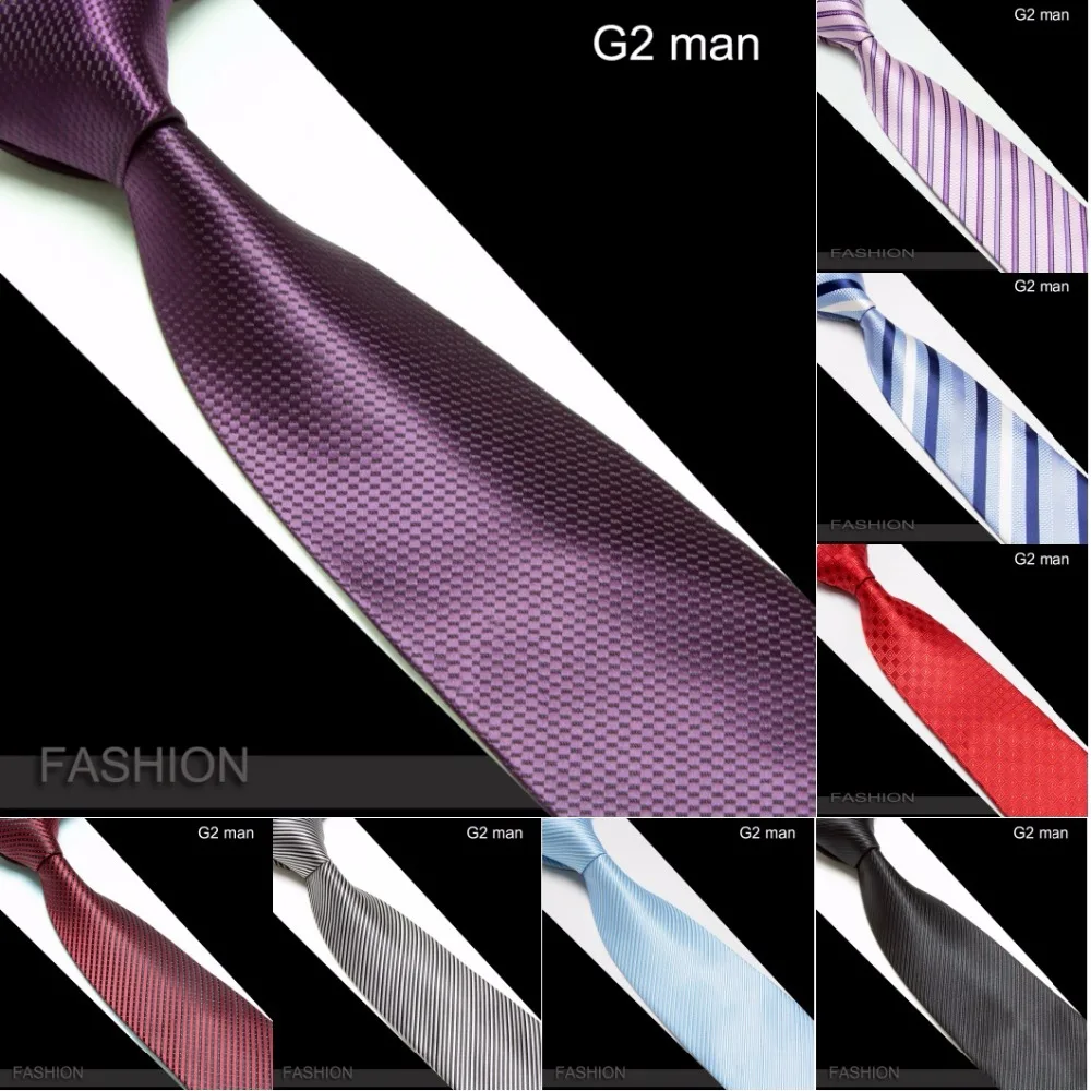 

HOOYI Stripe Ties for Men Stripe Cravat Plaid Neck Tie Microfiber Mariage Necktie