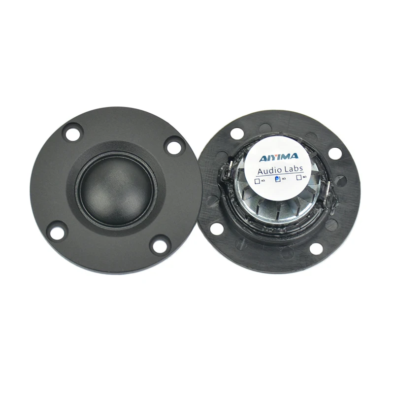 AIYIMA-altavoz portátil con radiador de aluminio, 2 piezas, 52MM, 6 Ohm, 30W, Tweeter de película de seda, ABS, agudos