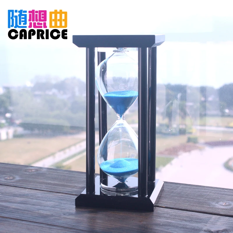 Creative time crystal ornaments hourglass timer 15/30 minutes birthday gift female office decor