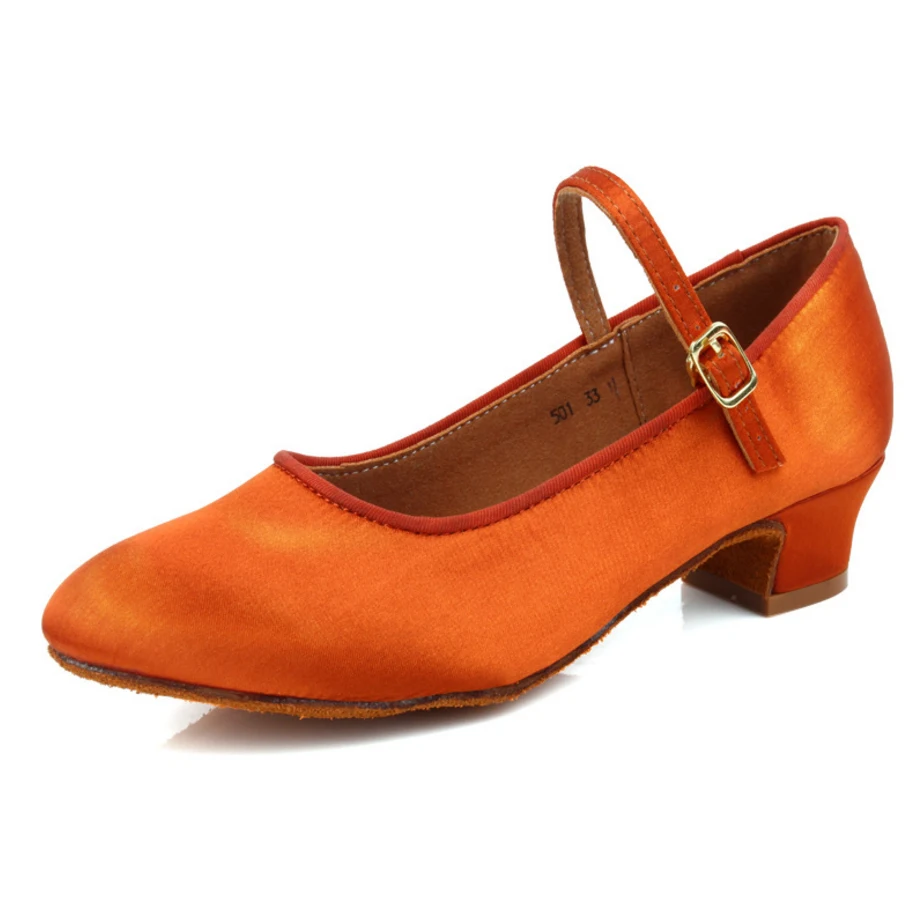 Chaussures de danse en satin pour femmes, chaussures de salsa pour filles, chaussures de soirée modernes pour dames, Parker, valse, tango, phtalfermé