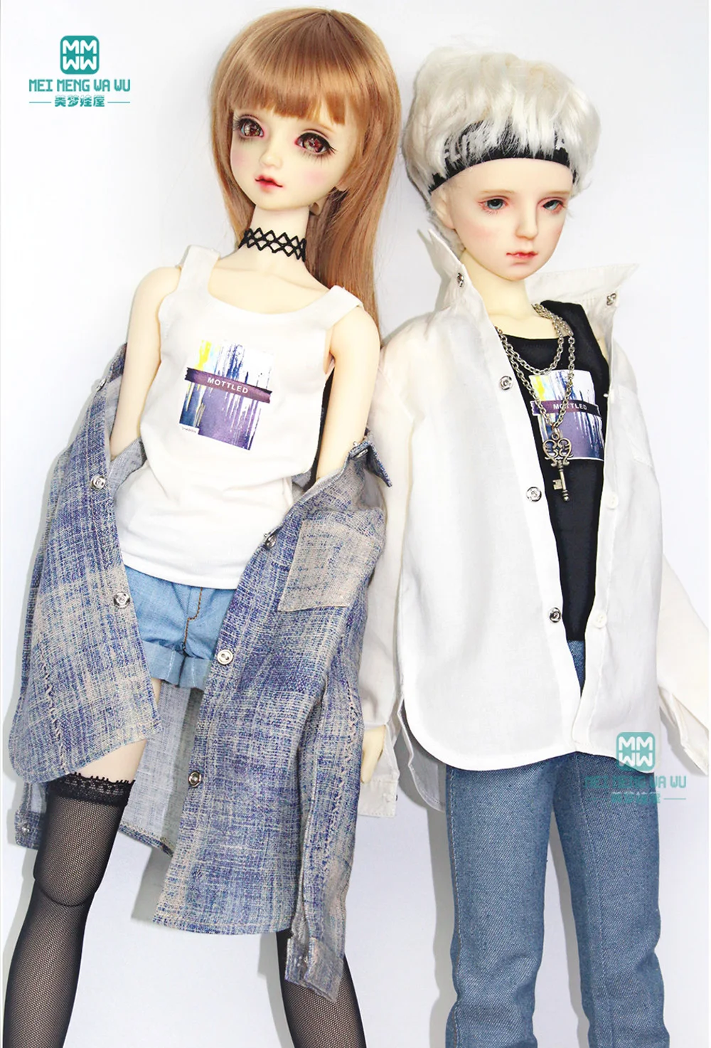 BJD doll clothes fits 58--60cm 1/3 Toys Spherical joint doll fashion Knitted vest with multiple patterns Girl's gift