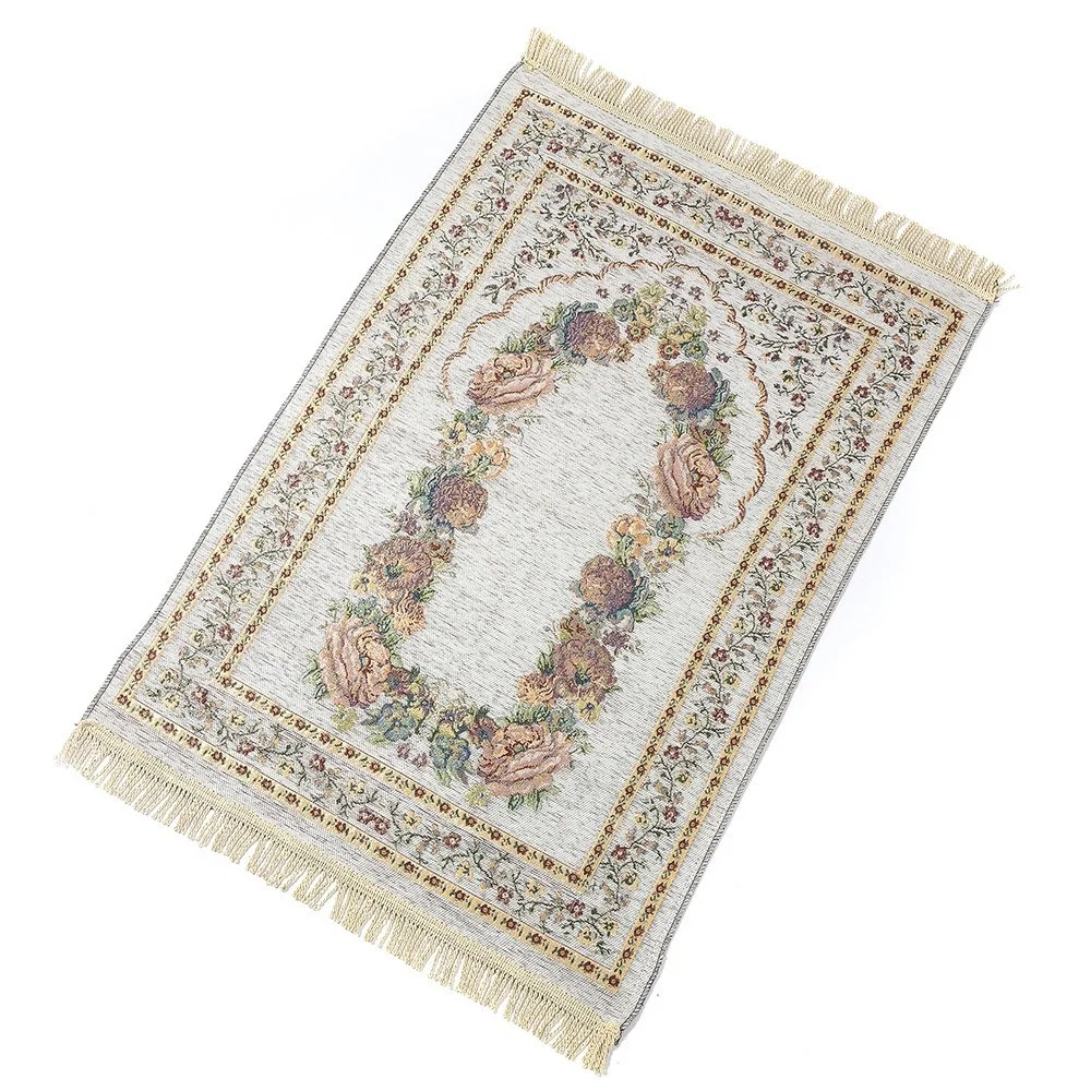 Drop Ship flower Chenille Islamic Muslim Prayer Mat Salat Musallah Prayer Rug Tapis Carpet Tapete Banheiro Islamic Praying mat