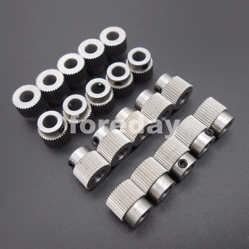 100PCS X MK7 MK8 Extruder 36T Teeth=36 Drive Gear Feedstock Wheel 11*11*5mm for 3D Printer Pressure angle: 50 degrees *FD111X100