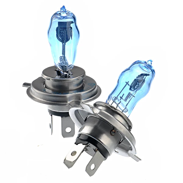2x H4 Halogen Xenon Low Beam Light Bulbs P43T Super White 6000K 12V 100/90W HID HOD Headlight Bulbs