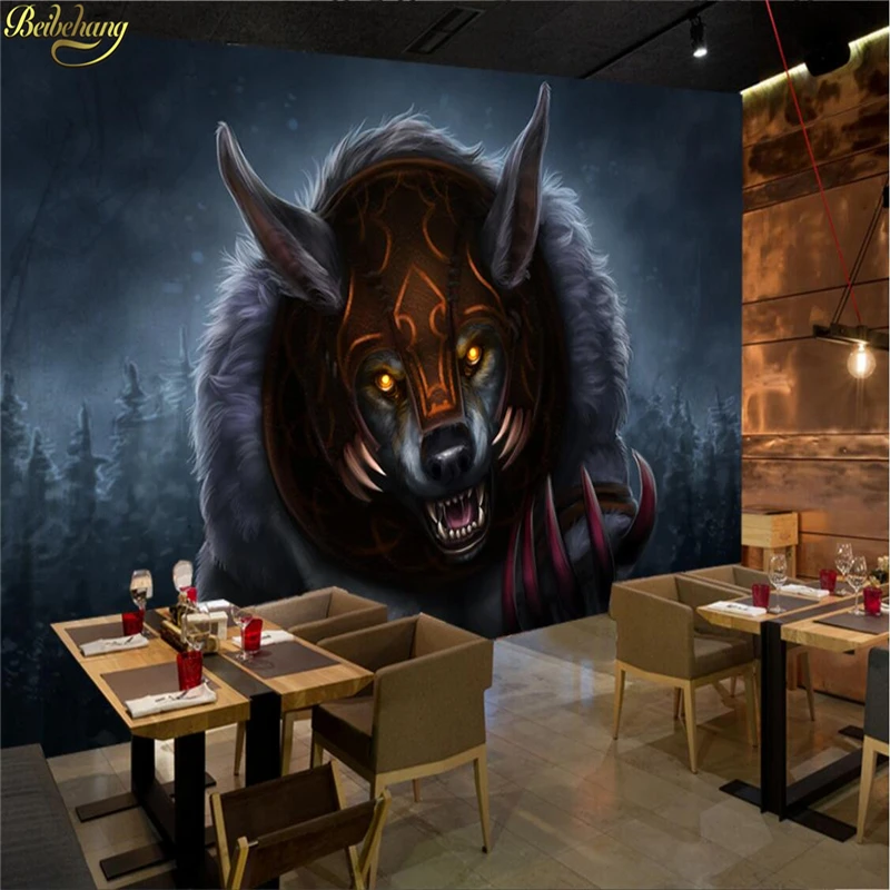 beibehang Custom photo wallpaper mural painting werewolf kill Garnett KTV theme restaurant tooling background papel de parede