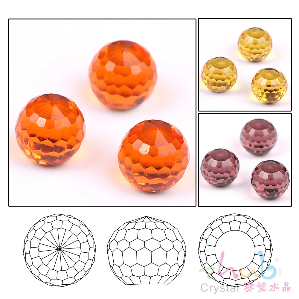 Glass Flatback Beads No Hole 6/8/10/12MM Czech Crystal Loose Round Ball Beads DIY For Making Supplier Jewelry Crystals Beading