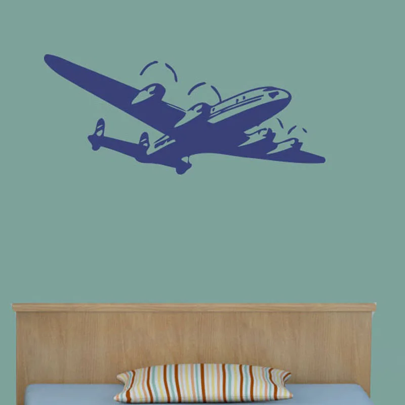 

ZOOYOO Plane Airplane Wall Decals Home Decor Vinyl Art Murals Wall Sticker Kids Children Nursery Baby Boys Room Decoration