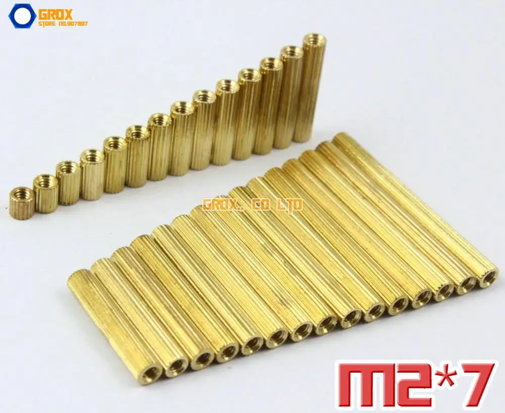 

300 Pieces Brass M2 x 7mm Female PCB Motherboard Standoff Spacer