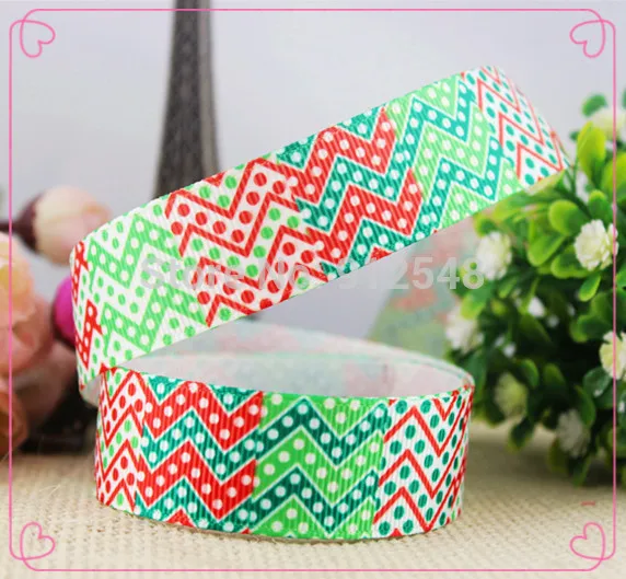 YJHSMY 1493165, 9Style 5yard/lot 22/25mm Christmas Series Printed grosgrain ribbon, DIY handmade,headwear accessories, wedding