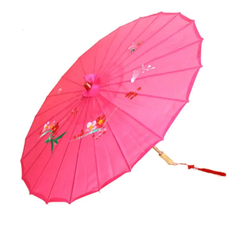 Japanese Chinese Oriental Parasol handmade fabric Umbrella For Wedding Party Photography Props LX6477