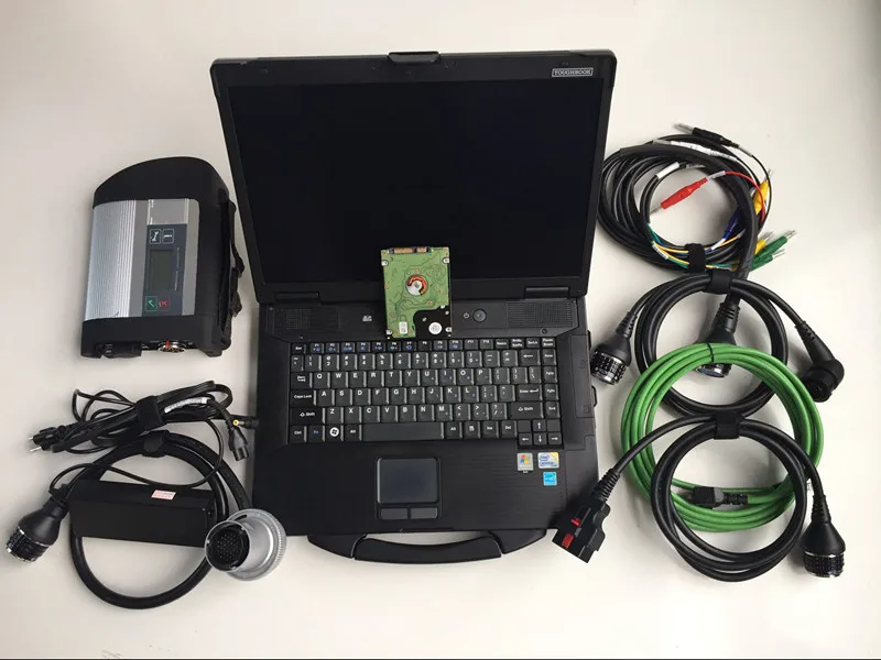 

Best quality MB Star C4 SD Connect with 2024.06 HDD Engineer Mode Diagnosis tool+For CF-52 90% New Laptop Ready to USE