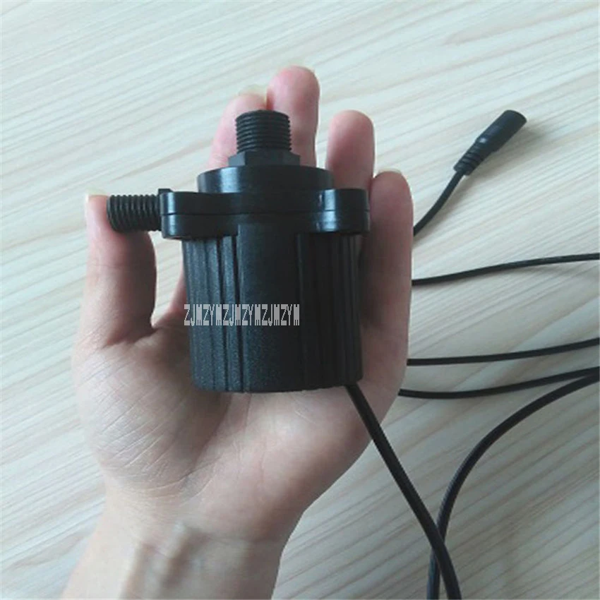Pompe solaire à eau sans balais 12v 14.4W 1.2A 4.8M | Pompe solaire à eau Submersible domestique, pompe de Circulation de l'eau chaude + adaptateur
