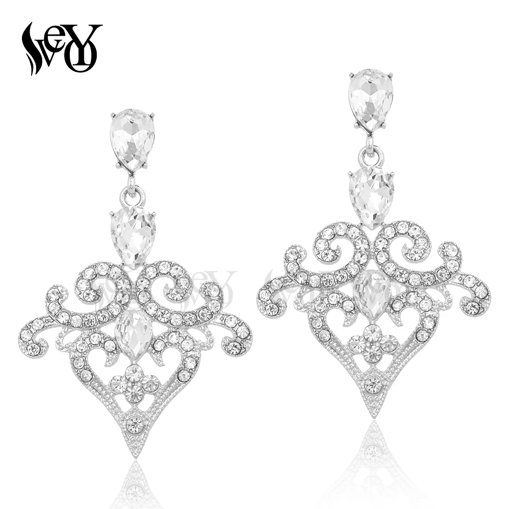 VEYO Fashion Jewelry Full of Rhinestone Trendy Earrings Crystal Drop Earrings For Women Top Quality