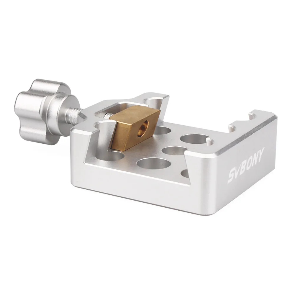 SVBONY Silver Dovetail Clamp Fully Metal Middle Size Dovetail for Astronomy Telescopes with Brass Screws Easy to Install