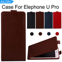 AiLiShi Factory Direct! Case For Elephone U Pro Luxury Flip Hot PU Leather Case Exclusive 100% Special Phone Cover Skin+Tracking