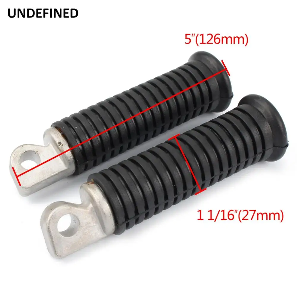 Black Motorcycle Rear Front Foot Pegs CNC Rider Footrest Pedals for Harley Touring Sportster XL 883 1200 Softail Dyna Low Rider image 6