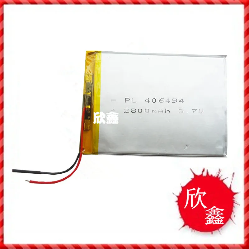 3.7 v 폴리머 리튬 배터리 태블릿 pc 전자 책 mid pda 406494 2800 mah