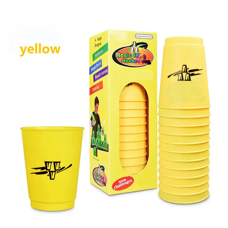 12pcs/set Magic Cup Game Using The Competitive Sports Toys Contest Creative Challenges Their Own Toys Hand speed sports