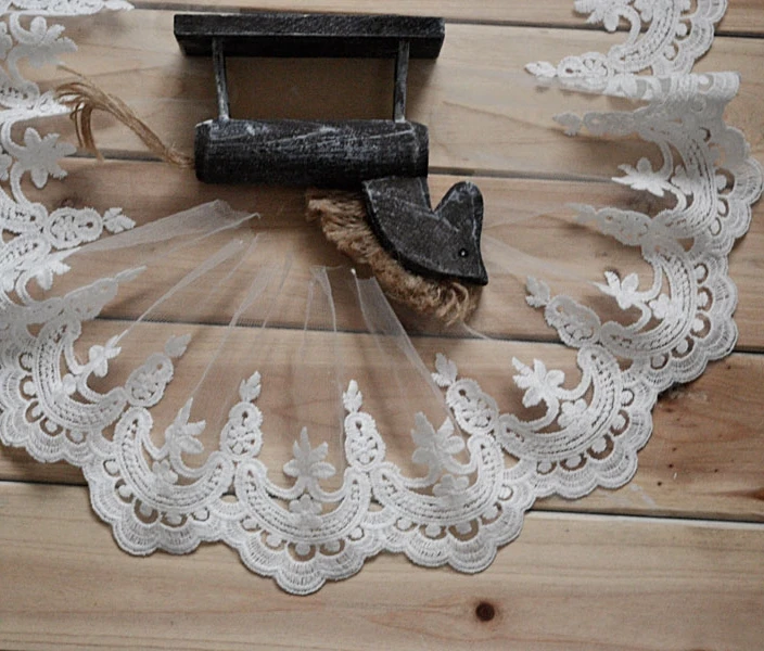 

10 ярдов/Лот, кружевная белая Милая Кружевная отделка, материалы для рукоделия, аксессуары для одежды, кружевная вышивка