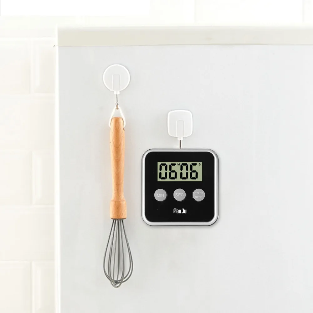 FanJu FJ231 Digital Timer Kitchen Countdown Magnetic Large Display Loud Alarm Easy to Use Mini Back Stand Cooking Timer