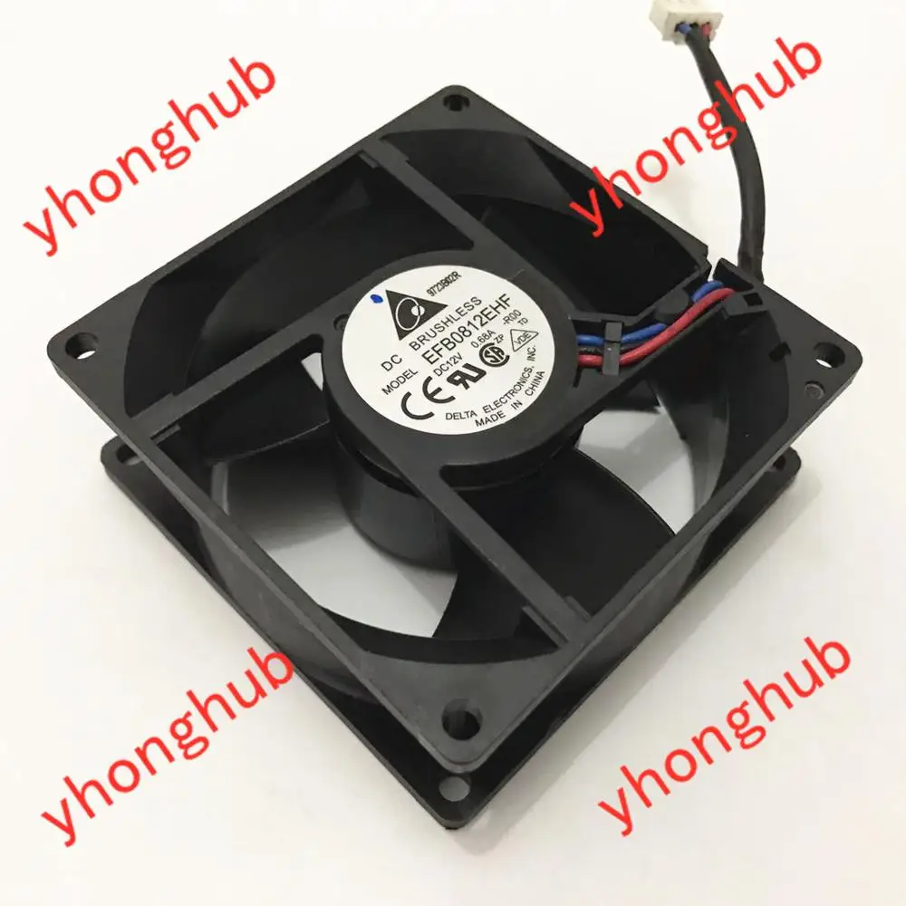 Delta Electronics EFB0812EHF R00 DC 12V 0.68A 80x80x32mm Server Cooling Fan