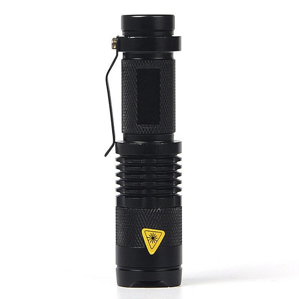 high-quality Mini Black Brand 2000LM Waterproof LED Flashlight 3 Modes Zoomable LED Torch penlight