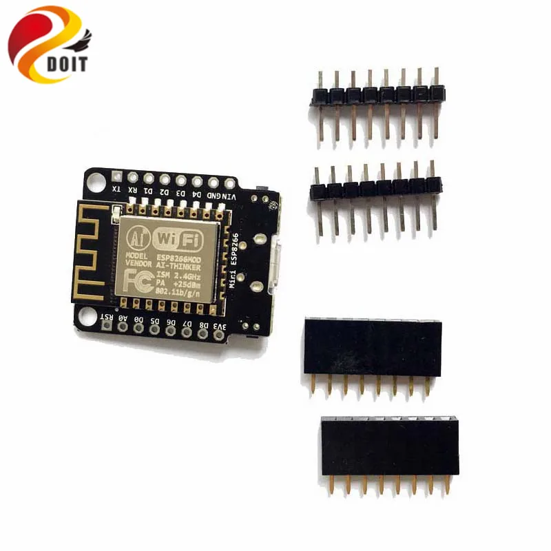DOIT Mini NodeMCU ESP8266บอร์ดพัฒนา WiFi ขึ้นอยู่กับ ESP-12F 4M ไบต์ ESP 12F Lua IoT DIY RC