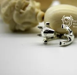 Bull Terrier Ring 1PCS newest cute  free size cartoon animal  Bull Terrier dog Ring jewelry Designed for lady