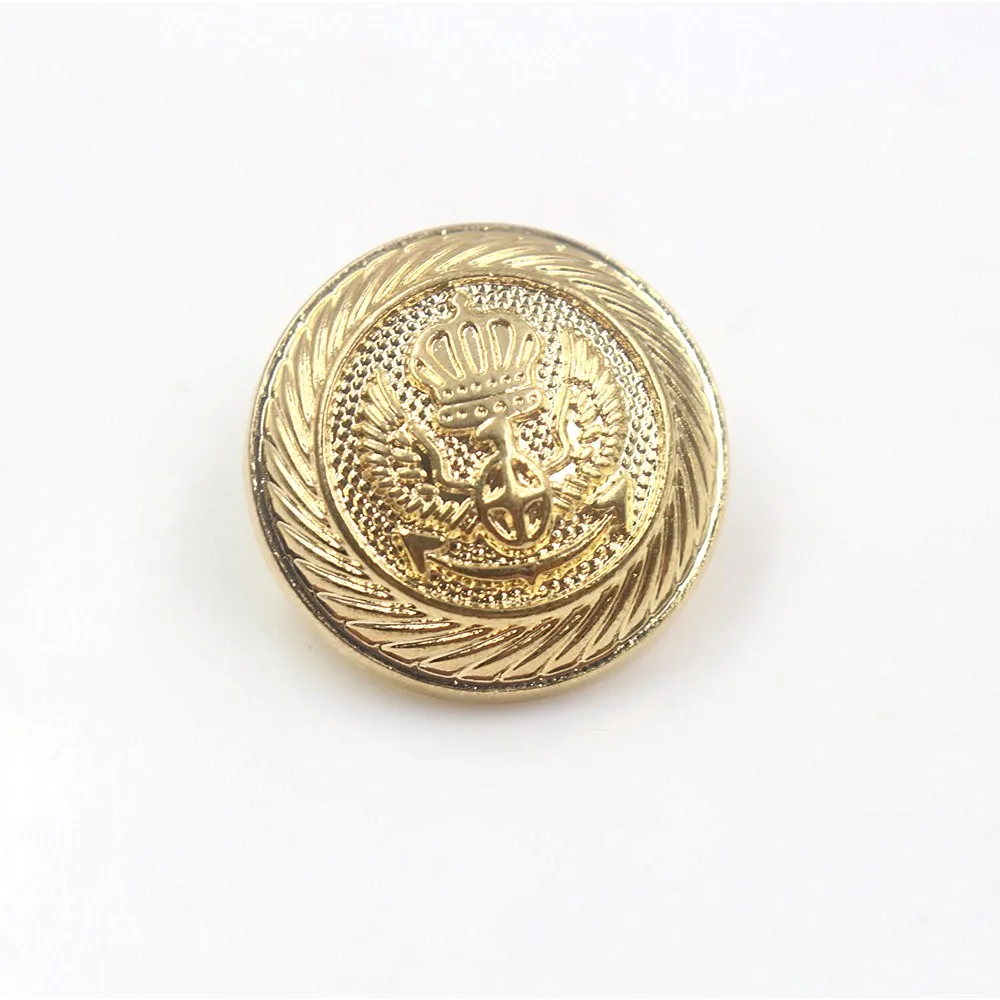 10pcs/lot metal buttons for clothes gold color sweater coat decoration shirt buttons accessories DIY JS-0172