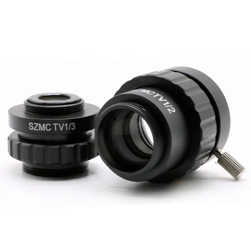 0.5X 0.3X C Mount Adapter Reduce Lens CCD Camera Interface Electronic Eyepiece Reduction Lens for Trinocular Stereo Microscope