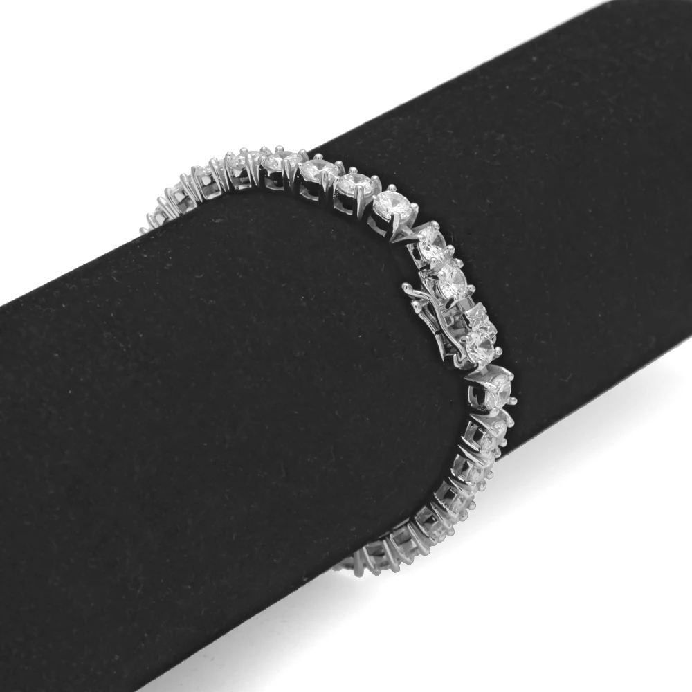 Uwin Luxury Women Men Cubic Zirconia Bracelet Round Crystal AAA CZ Tennis Link Wrist Bracelets Fashion Jewelry Drop Shipping