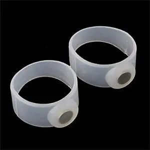 1 Pair Magnetic Silicone Foot Massage Toe Ring Fat Burning For Loss Weight Feet Care Slimming Weight Loss Circulation