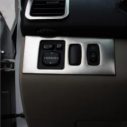 Car-styling stainless steel headlight adjustment button Modified special decorative sticker case For Mitsubishi Pajero sport