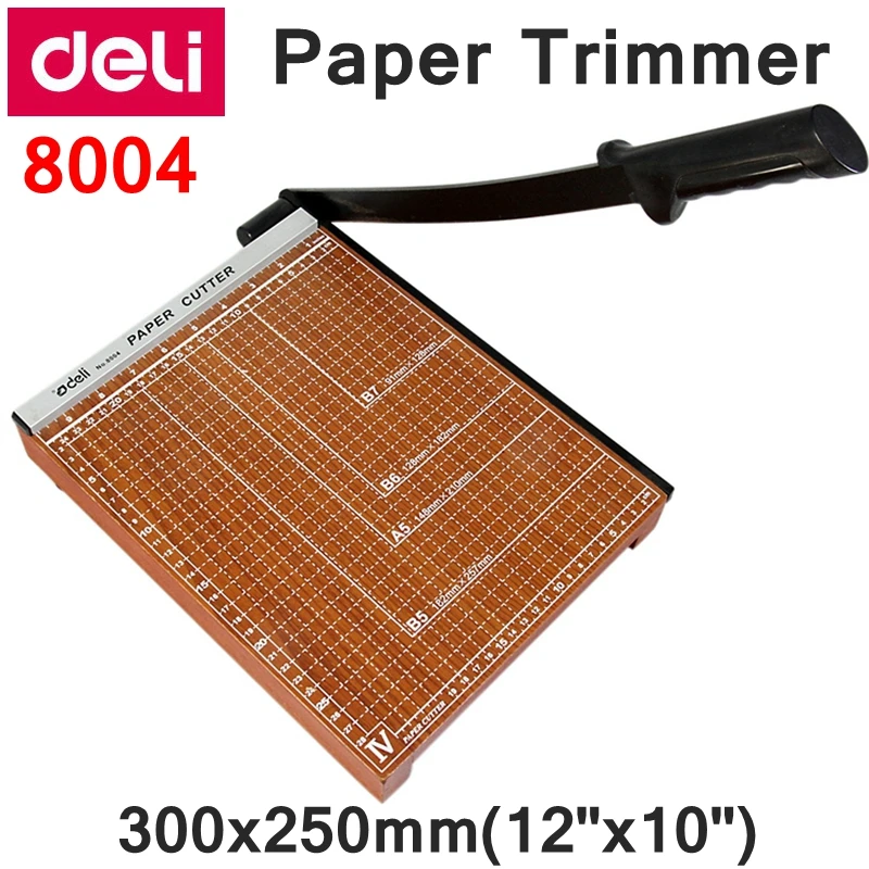 [ReadStar]Deli 8004 Manual paper trimmer size  300x250mm(12